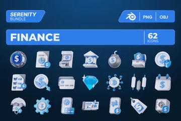 Finance 3D Icon Pack