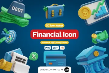 Finance 3D Icon Pack