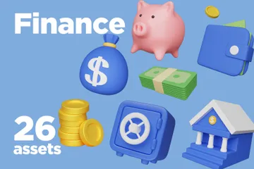 Finance 3D Icon Pack