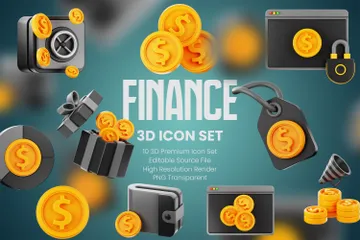 Finance 3D Icon Pack