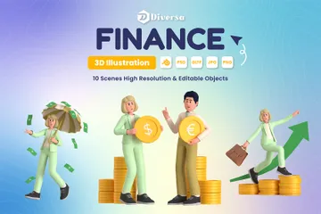 Finance 3D Illustration Pack