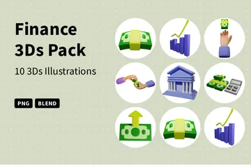 Finance 3D Icon Pack