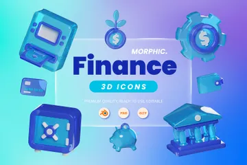 ファイナンス 3D Iconパック