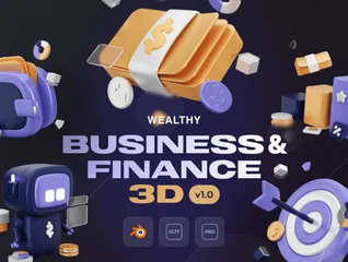 Affaires et finances Pack 3D Icon