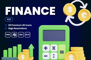 Finances Vol.2 Pack 3D Icon