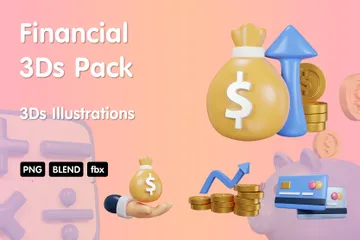 Financial 3D Icon Pack