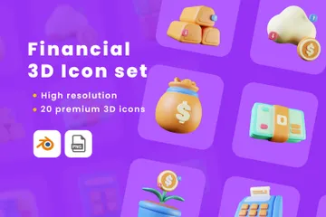 Financial 3D Illustration Pack