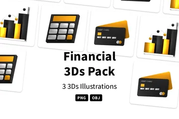 Financial 3D Icon Pack