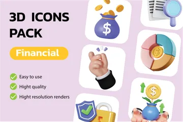 Financial Vol.2 3D Icon Pack