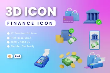 Financier Pack 3D Icon