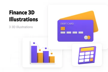 Financier Pack 3D Illustration