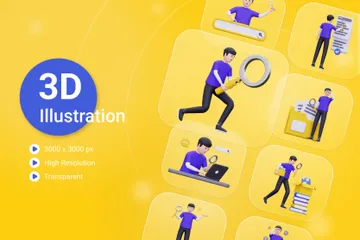 Find Something 3D Illustration Pack