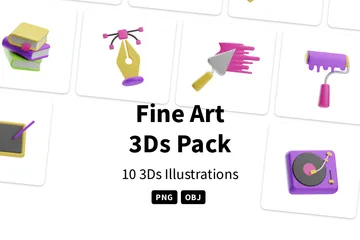 Fine Art 3D Icon Pack