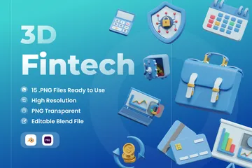 Fintech 3D Icon Pack