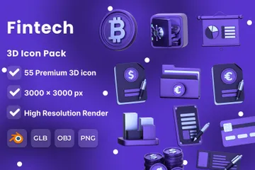 Fintech 3D Icon Pack