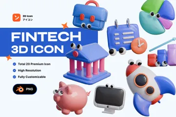 Fintech 3D Icon Pack