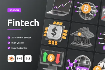 Fintech 3D Icon Pack