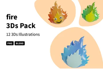 Fire 3D Icon Pack