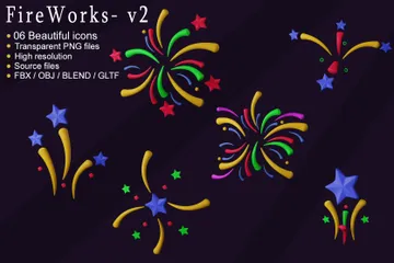 Fireworks 3D Icon Pack