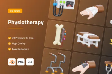 Fisioterapia Pacote de Icon 3D
