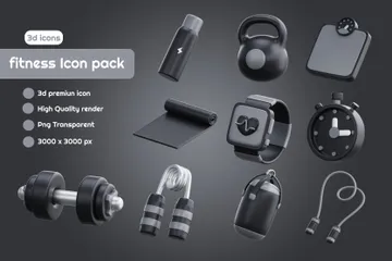 Aptitud física Paquete de Icon 3D