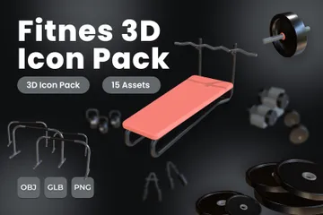 Fitness 3D Icon Pack