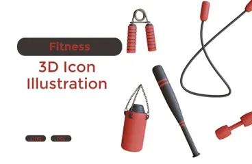 Fitness 3D Icon Pack