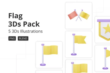 Flag 3D Icon Pack