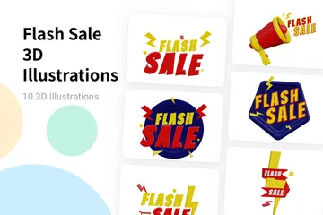 Flash Sale 3D Illustration Pack