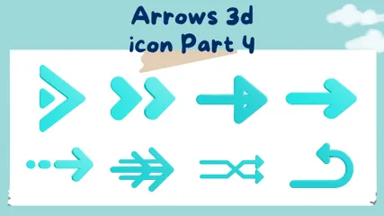 Flecha Parte 4 Paquete de Icon 3D