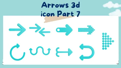 Flecha Parte 7 Paquete de Icon 3D