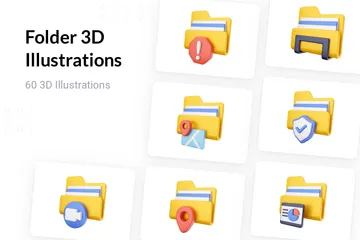 Folder 3D Illustration Pack