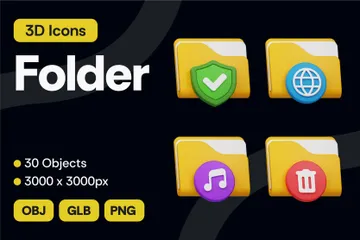 Folder 3D Icon Pack