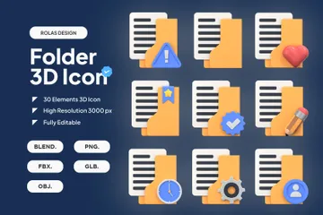 Folder 3D Icon Pack