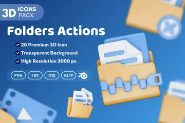 Folder Actions 3D Icon Pack