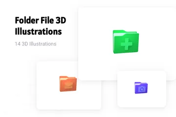 フォルダ ファイル 3D Illustrationパック
