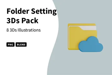 Folder Setting 3D Icon Pack