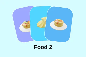 Food 2 3D Icon Pack