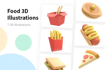 食べ物 3D Illustrationパック