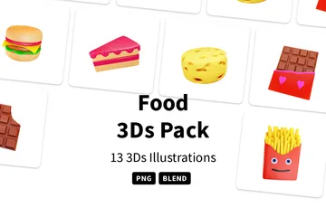 Food 3D Icon Pack