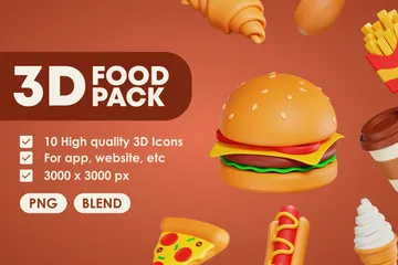 Food 3D Icon Pack