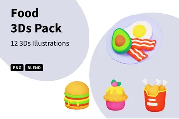 Food 3D Icon Pack