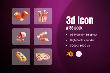 Food 3D Icon Pack