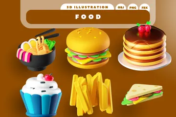 Food 3D Icon Pack