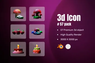 Food 3D Icon Pack