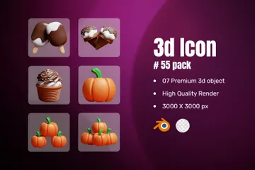 Food 3D Icon Pack