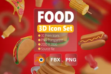 FOOD 3D Icon Pack