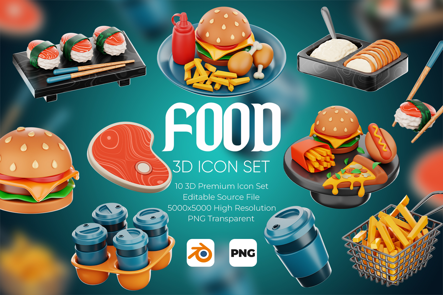 Premium Food 3d Illustration Pack From Food And Drink 3d Illustrations 8047