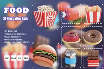 Food 3D Icon Pack
