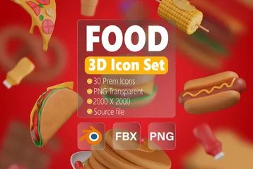 음식 3D Icon 팩